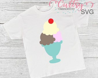 Ice Cream Sundae SVG / Ice Cream svgs / Birthday svg / Birthday SVG / svg Cutting File / Cricut Files / Ice Cream Party / jpeg png pdf