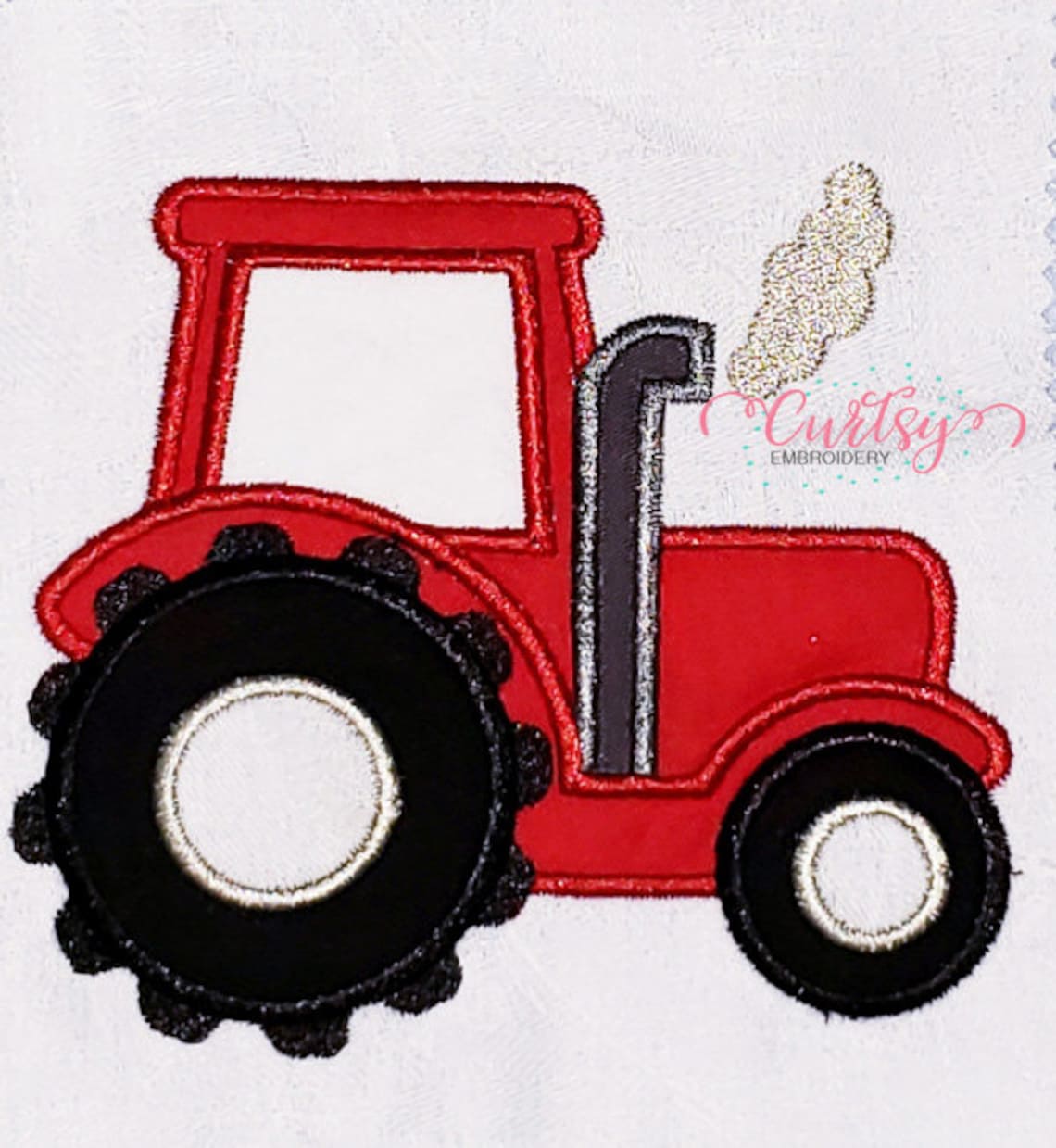 Tractor Applique Design / Tractor Embroidery Design / Tractor Etsy