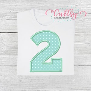 Two Applique Design / Second Birthday Embroidery Design / 2nd Birthday Embroidery Design / 2 Applique / Two Applique / 2nd Birthday Pattern