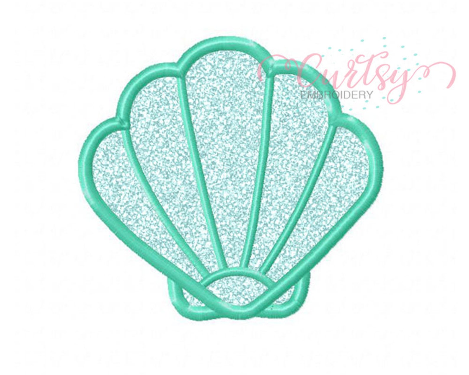 Sea Shell Applique Design / Seasheall Applique / Seashell | Etsy