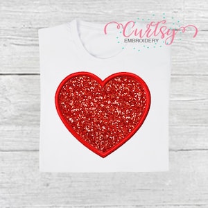 Heart Appliqué Embroidery Design | Heart Applique Pattern | Machine Embroidery File | Instant Digital Download | Applique Heart Design