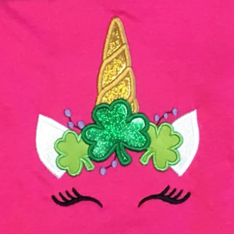Download St Patricks Day Unicorn Embroidery / St Patricks Day | Etsy