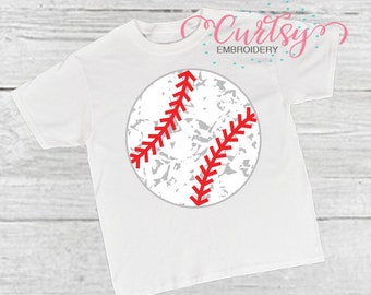 Distressed Baseball Ball SVG, Baseball Ball SVG, Grunge Baseball SVG, Plain Baseball Cricut & Silhouette, Baseball Shirt Svg Png