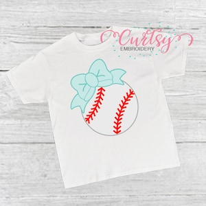 Baseball with Bow SVG / Baseball svgs / Sports svg / Birthday svg / Girl Baseball SVG / svg Cutting File / Cricut Files