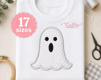 Ghost Applique Design | Halloween Machine Embroidery