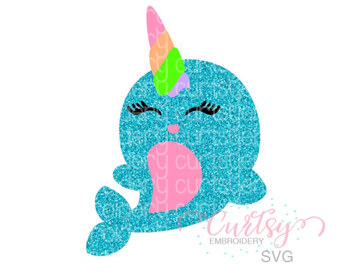 Download Narwhal svg / Narwhal Clipart / Unicorn Whale svg / Cute ...