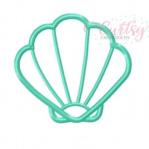 Sea Shell Applique Design / Seasheall Applique / Seashell Embroidery ...