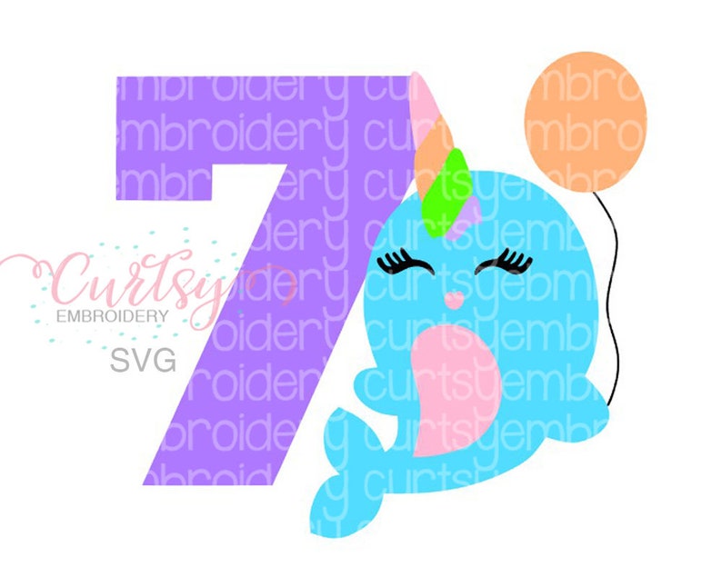 Download Narwhal svg / Birthday Narwhal svg / Narwhal Birthday svg ...