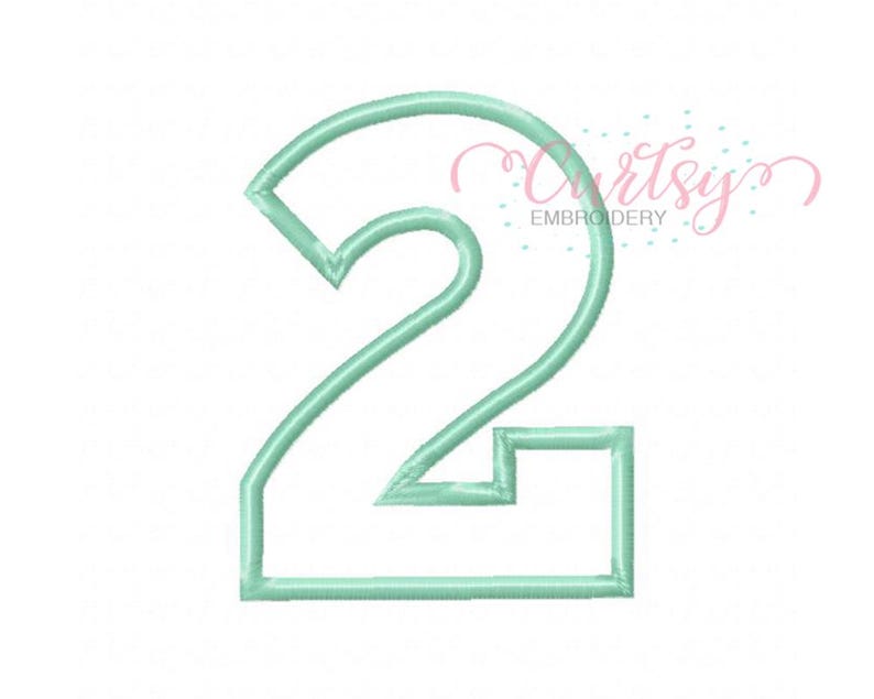Diseño de dos apliques / Diseño de bordado para segundo cumpleaños / Diseño de bordado para segundo cumpleaños / 2 apliques / Dos apliques / Patrón para segundo cumpleaños imagen 4