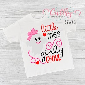 Halloween SVG File / Halloween SVG Cutting File for Girls / Little Miss Girly Ghoul SVG / Halloween svg for Cricut / Halloween Clipart