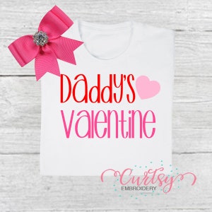 Valentines Day SVG File / Valentine&#39;s Day svg / Daddys Valentine svg / Cutting File for Cameo / Cutting File for Cricut / SVG for Girls