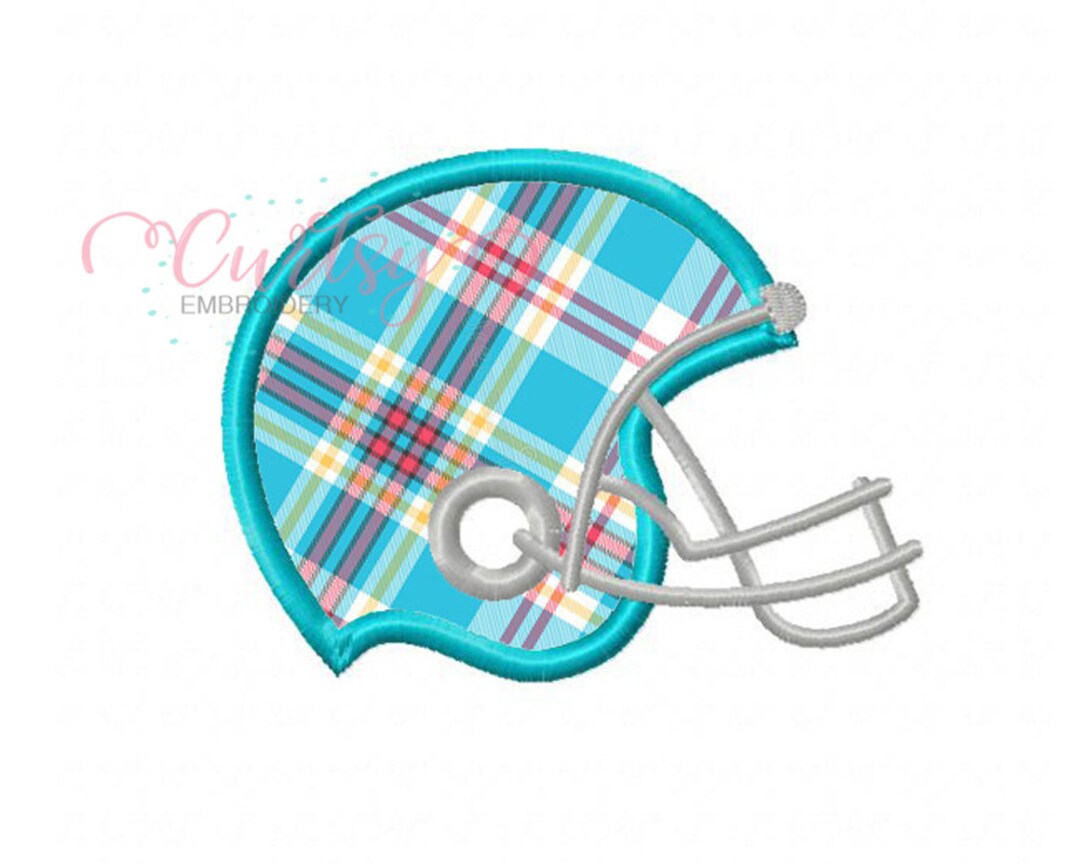 Footall Helmet Applique Design, Football Helment Embroidery Design