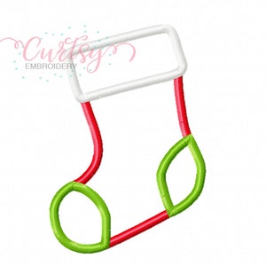 Christmas Stocking Applique Design / Christmas Stocking Embroidery Design / Christmas Applique Design / Christmas Embroidery Design