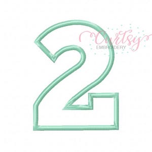 Diseño de dos apliques / Diseño de bordado para segundo cumpleaños / Diseño de bordado para segundo cumpleaños / 2 apliques / Dos apliques / Patrón para segundo cumpleaños imagen 9
