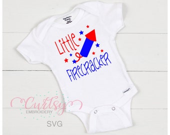 4th of July SVG / 4th of July svg kids / 4th of July svg file / Little Firecracker svg / svg files for Cricut / svg files of Silhouette