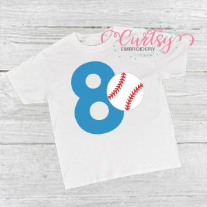 8th Birthday Baseball SVG / Baseball svgs / Sports svg / Birthday svg / Eighth Birthday SVG / svg Cutting File / Cricut Files