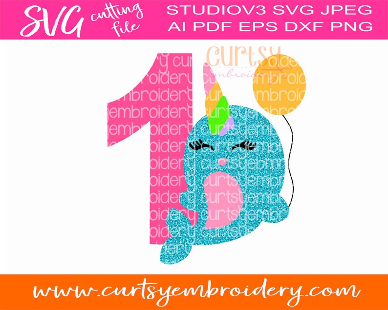 Free Free Narwhal Birthday Svg 460 SVG PNG EPS DXF File