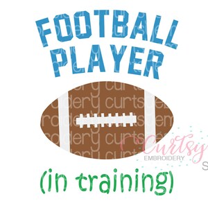 Football Player In Training SVG File / Football Cutting File for kids / Football clipart / Football  for Cricut / Football Design for Kids
