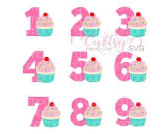 Cupcake SVG / Cupcake svg File / Birthday svg File / Birthday Cupcake svg File / Cupcake Cut File / Birthday Cut File / svg Files for Cricut