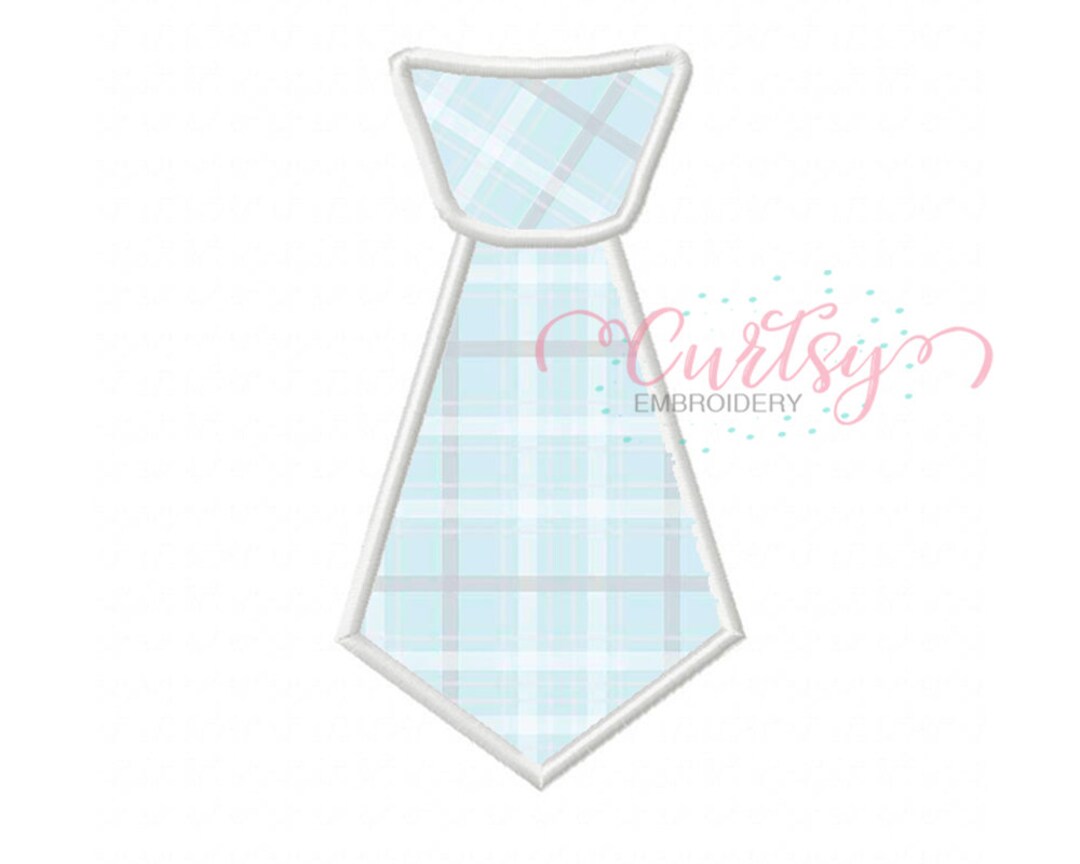 Tie Applique Design / Tie Embroidery Design / Necktie Applique