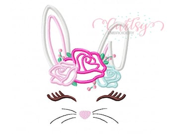 Ostern Applikation / Osterhase Stickerei Design / Maschine Stickerei für Ostern / Ostern Designs für Kinder