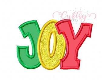 JOY Christmas Applique Embroidery Design / Christmas Embroidery / Christmas Applique / Joy Applique File / Machine Embroidery Design