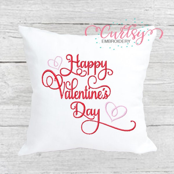 Valentine Embroidery Designs / Happy Valentines Day Embroidery Design / Valentines Day Machine Embroidery File / Valentines Embroidery