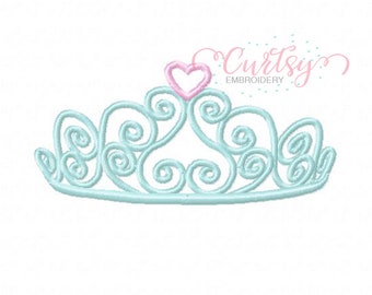 Crown Embroidery Design / Tiara Embroidery Design / Princess Crown Embroidery Design / Crown Embroidery / Princess Crown / Princess Tiara