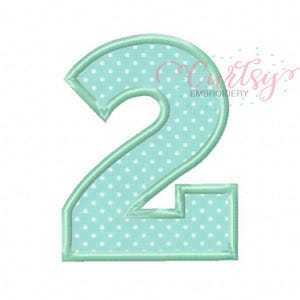 Diseño de dos apliques / Diseño de bordado para segundo cumpleaños / Diseño de bordado para segundo cumpleaños / 2 apliques / Dos apliques / Patrón para segundo cumpleaños imagen 5