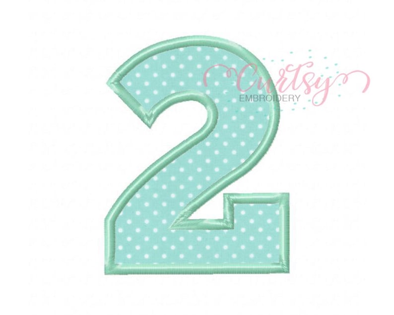 Diseño de dos apliques / Diseño de bordado para segundo cumpleaños / Diseño de bordado para segundo cumpleaños / 2 apliques / Dos apliques / Patrón para segundo cumpleaños imagen 5