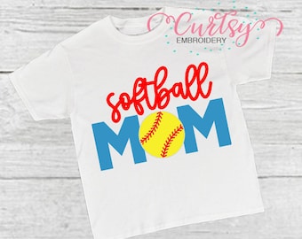 Softball Mom Svg, Softball Shirt svg, Softball Mom Shirt Svg, Softballl Mom png para sublimación, Cut File For Cricut, Softball Silhouette