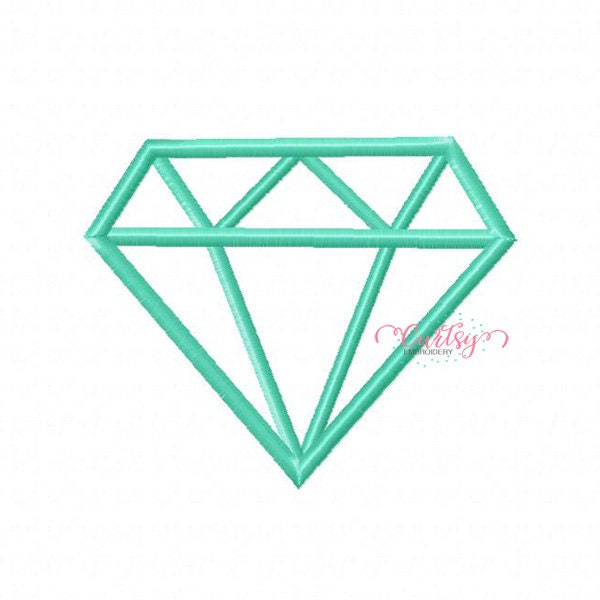 Diamond Embroidery Design / Applique Designs / Diamond Embroidery / Diamond Applique Design / Embroidery Diamond / Diamond Pattern