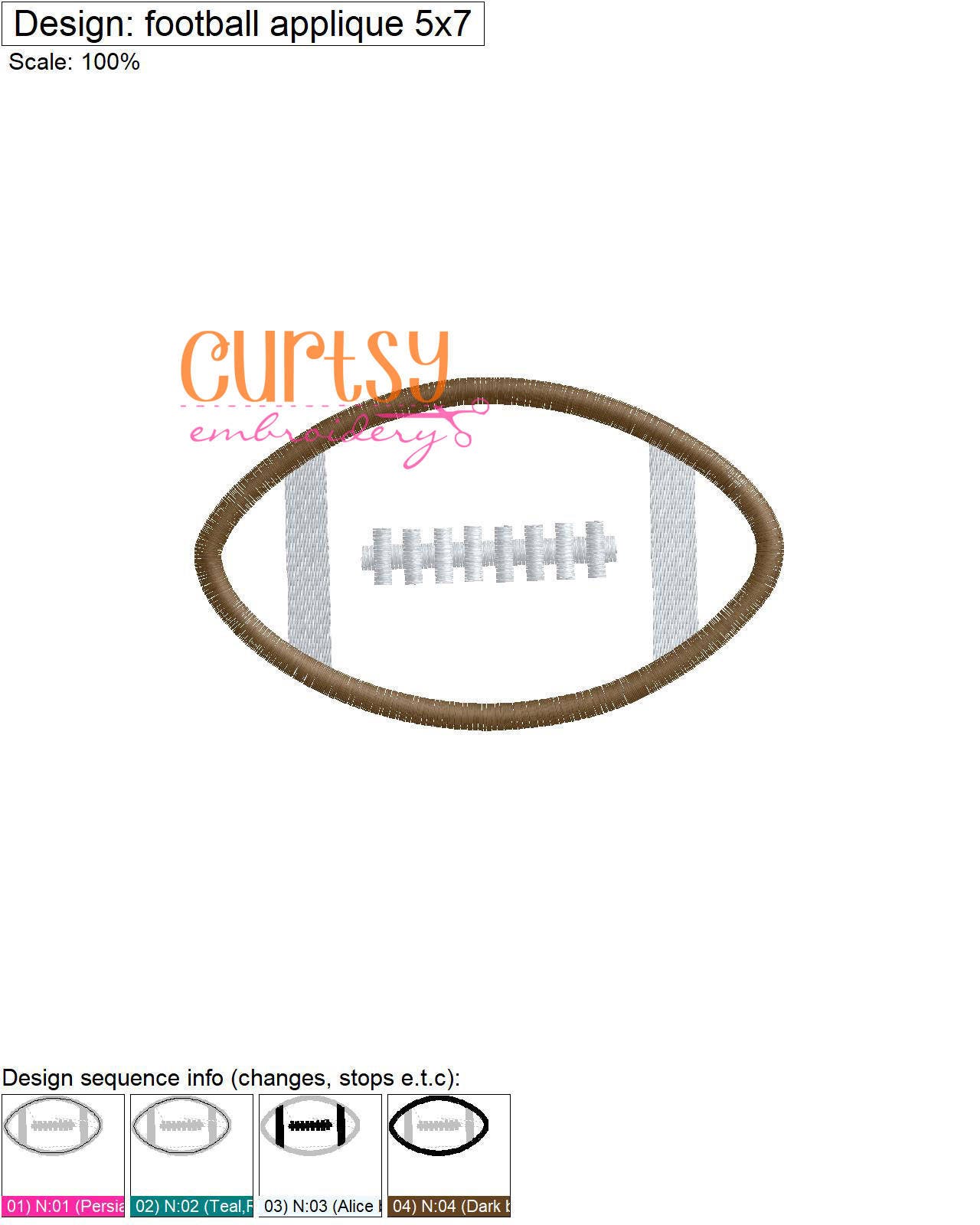 Football Embroidery Design Football Applique Design Etsy Soccer plain latest football jersey shirt team custom wear wholesale sport healong sublimation printing