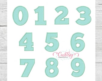 Applique Numbers / Birthday Applique  / Birthday Numbers / Number Applique / Birthday Applique Design / Birthday Embroidery