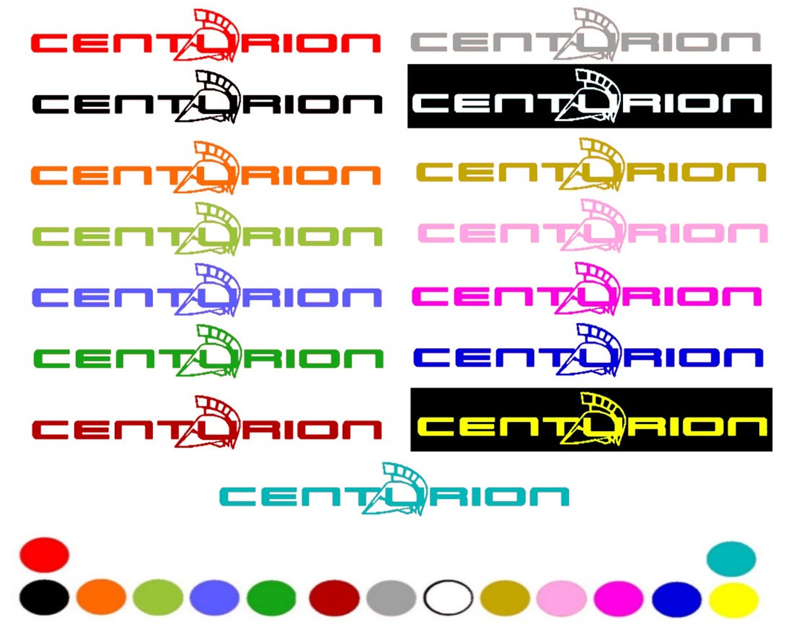 CENTURION BOAT Stickers Decals Any Size Any Color Pair Etsy