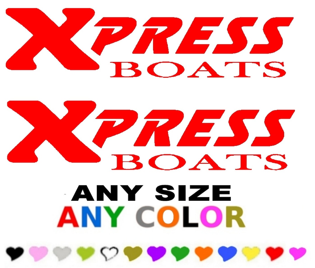 Xpress Boats Stickers Decals Any Color Any Etsy