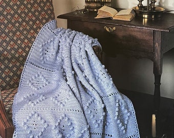 Classic Diamonds Afghan Pattern - INSTANT DIGITAL DOWNLOAD