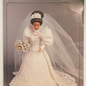Barbie Doll Wedding Dress - Crochet PATTERN