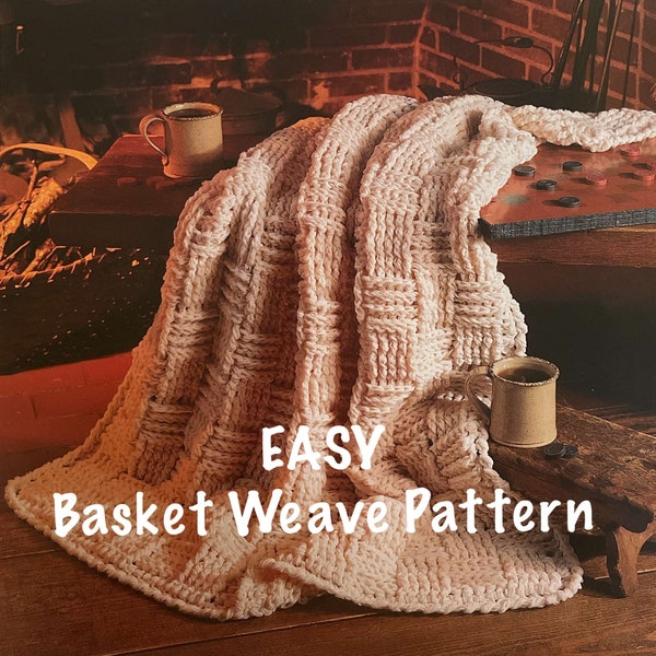 EASY Beautiful Basket Weave Afghan