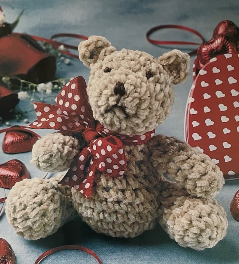 Chenille Bear Amigurumi CROCHET PATTERN / Crochet Animal Pattern