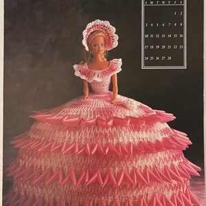 Barbie Puppenkleid - Häkelanleitung Miss Februar 1991