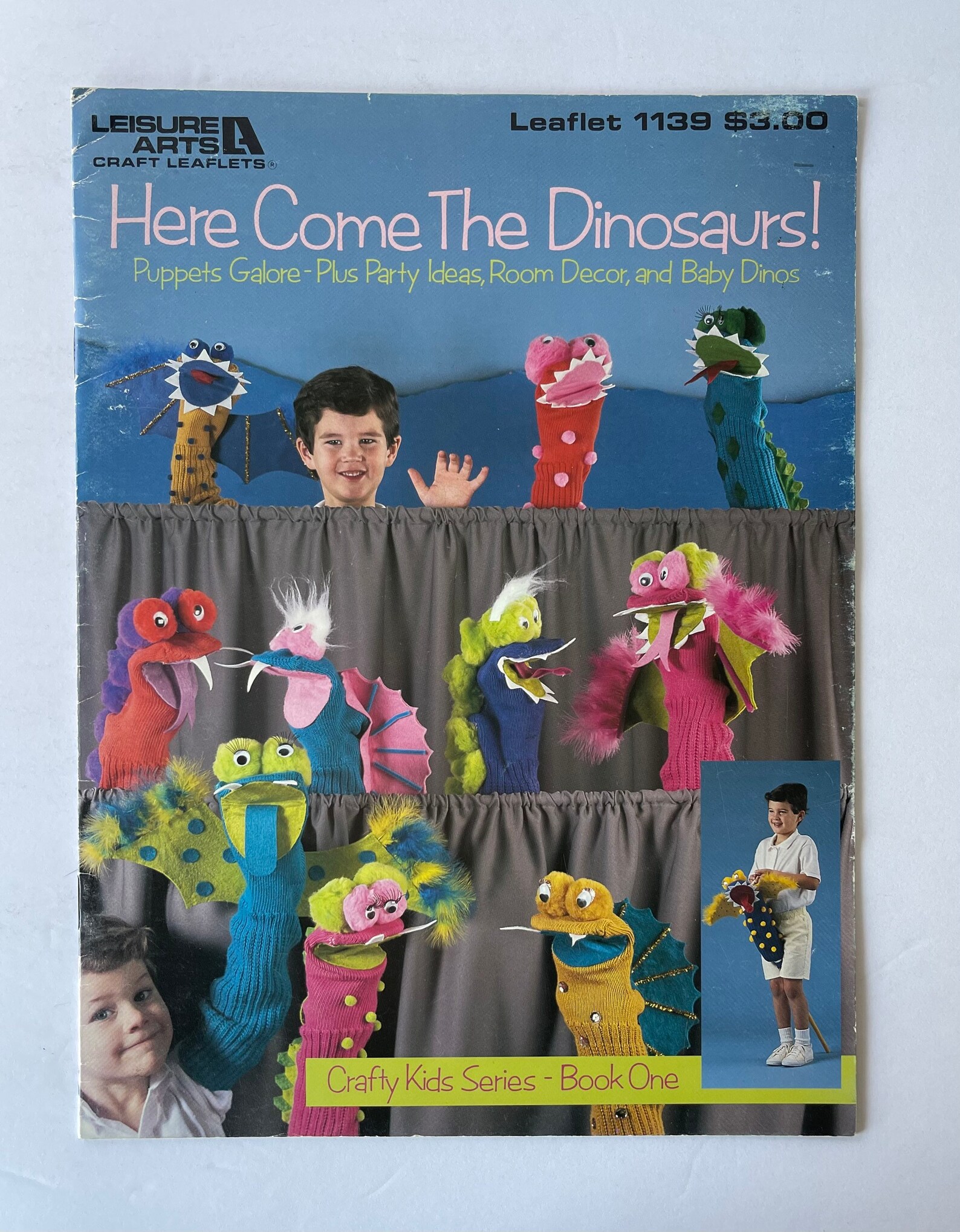 Here Come the Dinosaurs Puppets Galore. Crafty Kids Series Etsy