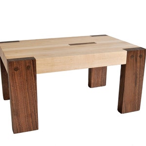 Step Stool in walnut and maple wood, Contemporary Mission Style image 3