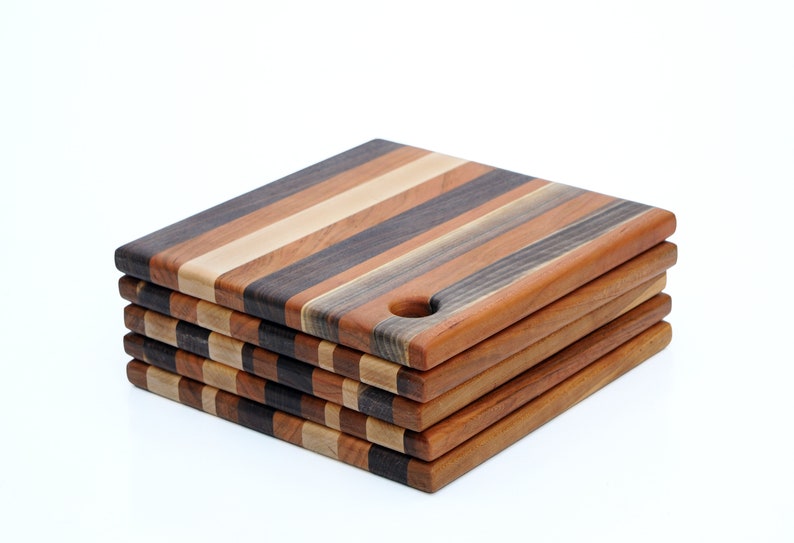 Cutting board with handle square, circle, or rectangle zdjęcie 3