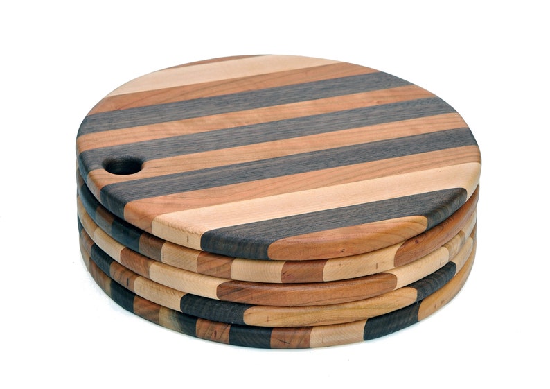 Cutting board with handle square, circle, or rectangle image 4