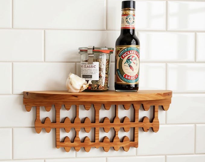 Wooden Floating Shelf for the bathroom, bedroom, living room, or kitchen. 12 inch.