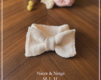 Patrón de tejido: diadema con lazo grande para niña / Calentador de orejas fácil para bebés y niños pequeños / Patrón de turbante con lazo grande / Un bonito regalo hecho a mano para baby shower