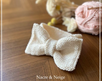 Knitting Pattern - Girly Big Bow Headband | Easy Infant - Toddler Earwarmer | Big Bow Turban Pattern | A Cute Handmade Baby Shower Gift