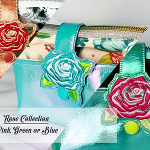 Snap Tab Pouch / Mini Bag- Rose Collection