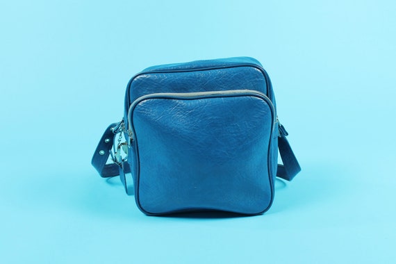 Vintage Crossbody Bag in Blue - image 5